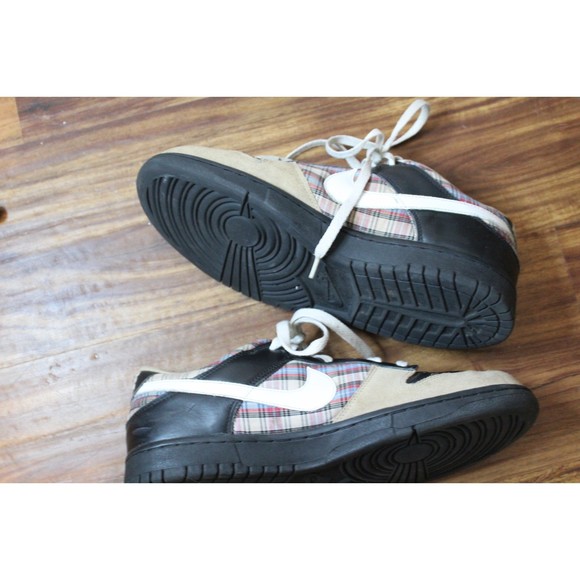 Nike Dunk Low CL Khaki & Black Plaid SB 304714-017 Size 10 main image 5